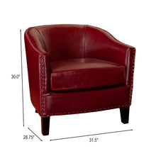 Load image into Gallery viewer, Enigmatica - Upholstered Club Chair With Nailhead Trim
