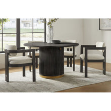Load image into Gallery viewer, Upholstered Dining Armchair - Black
