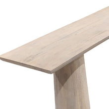 Load image into Gallery viewer, 72" Solid Wood Distressed Double Pedestal Console Table - Natural
