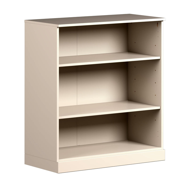 Adjustable Three Tier Library Bookcase - Beige