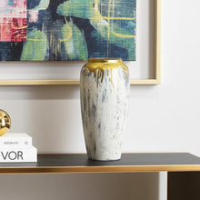 Load image into Gallery viewer, Modern Abstract Table Vase (574215) - Gray / Gray / Ivory
