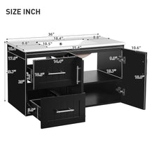 Load image into Gallery viewer, Wall Mounted Bathroom Vanity &amp; Sink, 2 Drawers
