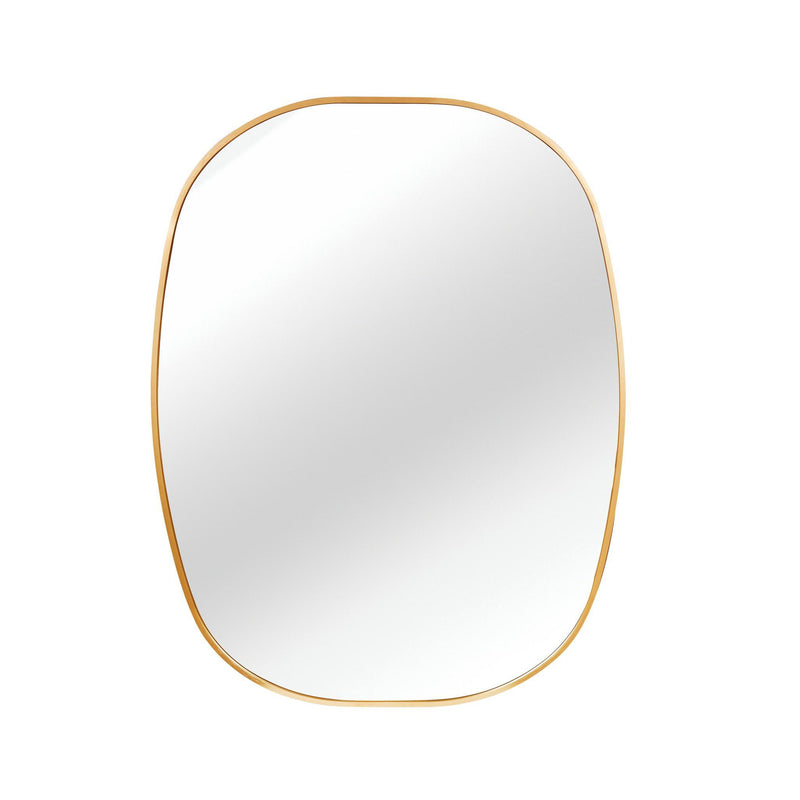 Aluminum Oval Framed Bathroom Vanity Mirror (756119) - Gold