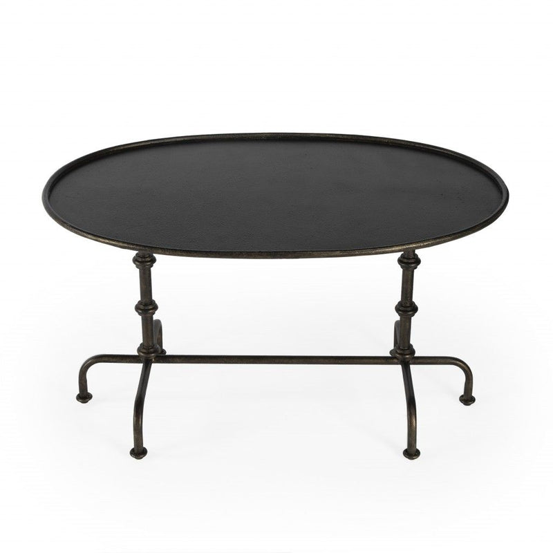 Metal Coffee Table - Dark Brown