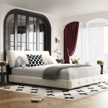 Load image into Gallery viewer, Tufted Headboard With Extra-Large Ultra-Soft Cloud Pillow Design
