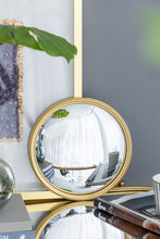 Load image into Gallery viewer, Round Mirror, Circle Mirror With Iron Frame For Living Room Bedroom Vanity Entryway Hallway
