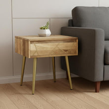 Load image into Gallery viewer, 22" Metal End Table - Natural
