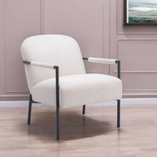 Load image into Gallery viewer, Sherpa Arm Chair - Ivory And Black
