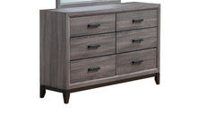 Load image into Gallery viewer, Solid Wood, Six Drawer Double Dresser - Gray

