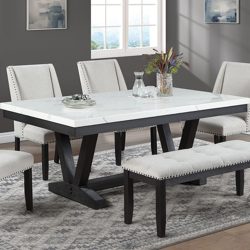 Dining Set With Upholstered Wing Back Chairs