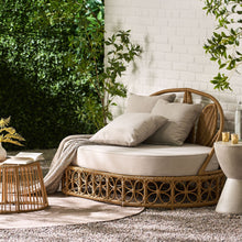 Load image into Gallery viewer, Outdoor Wicker Daybed With Pillows - Light Brown / Beige
