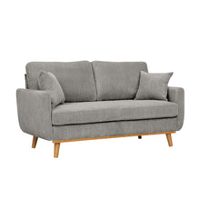Load image into Gallery viewer, Upholstered Loveseat With Arms And Pillows

