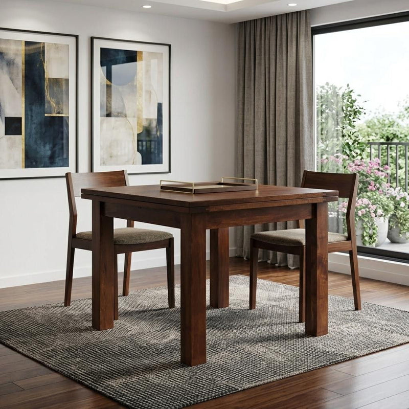 Solid Wood Dining Table (727862) - Brown