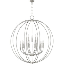 Load image into Gallery viewer, 48" Multi Light Dimmable Chandelier With Shades - Nickel
