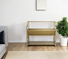 Load image into Gallery viewer, Two Tier Bookcase - Gold
