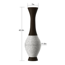 Load image into Gallery viewer, Tall Designer Floor Vase With Elegant 2 Tone
