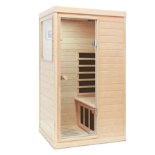 Load image into Gallery viewer, Hemlock Mini 1 Person Far Infrared Door Indoor Sauna Room
