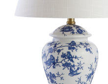 Load image into Gallery viewer, 22" Urn Table Lamp With Empire Shade - Blue / Gold / White

