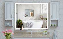 Load image into Gallery viewer, LED Bathroom Vanity Mirror Wall Mounted Adjustable / Warm / Natural Lights Anti-Fog Touch Switch With Memory Modern Smart Large Bathroom Mirrors
