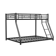 Load image into Gallery viewer, Bunk Bed Frame With Ladder And Guardrail, Heavy Duty Noise Free Design Metal Construction
