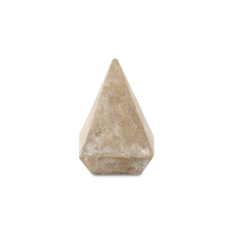 Pyramid Decorative Sculpture - Brown