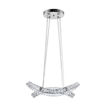 Load image into Gallery viewer, Two Light Crystal LED Dimmable Chandelier - Silver / Clear
