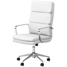Load image into Gallery viewer, Molly - Upholstered Adjustable High Back Office Chair With Base - White
