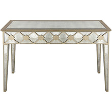 Load image into Gallery viewer, Mirrored Glass Console Table - Gold And Silver

