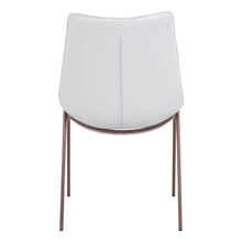 Load image into Gallery viewer, Stitch Upholstered Faux Leather Dining Side Chairs (Set of 2) - White
