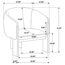 Load image into Gallery viewer, Maciel - Upholstered Barrel Back Accent Chair - Mushroom
