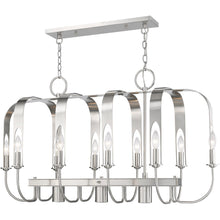 Load image into Gallery viewer, Multi Light Metal Dimmable Chandelier With Shades - Nickel
