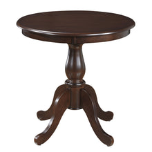 Load image into Gallery viewer, 30" Rounded Solid Manufactured Wood And Solid Wood Pedestal Base Dining Table - Espresso
