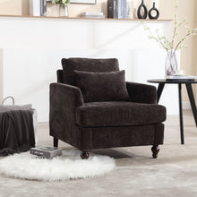 Load image into Gallery viewer, Modern Mid Century Wood Frame Armchair With Tufted Design
