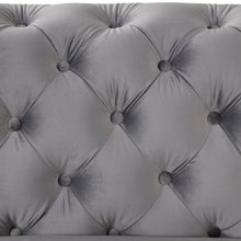 Load image into Gallery viewer, 40.5&quot; Velvet Upholstered Accent Sofa,Modern Single Sofa Chair with Button Tufted Back,Modern Single Couch for Living Room,Bedroom,or Small Space,Gray
