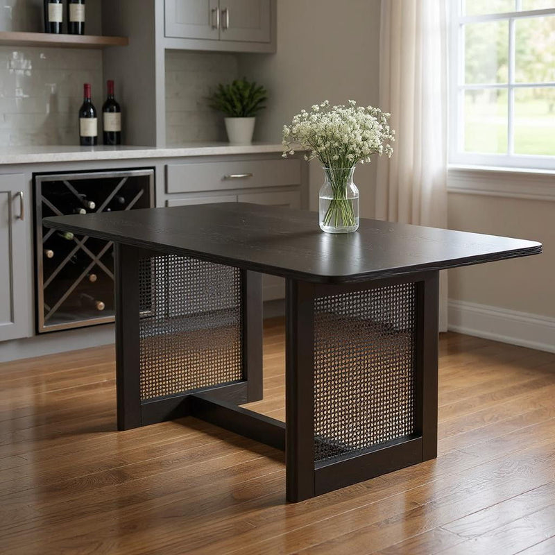 Wood Square Bar Table (712261) - Black
