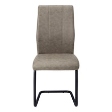 Load image into Gallery viewer, Upholstered Polyester Slat Back Dining Side Chairs (Set of 2) - Taupe
