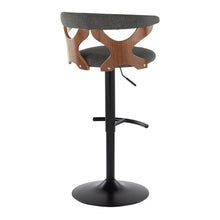 Load image into Gallery viewer, Gardenia - Contemporary Adjustable Barstool, Swivel With Rounded T Footrest (Set of 2)
