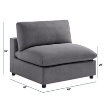 Load image into Gallery viewer, Cassandra - Armless Slipper Chair - Charcoal Gray
