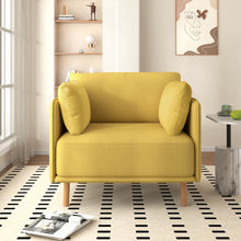 Load image into Gallery viewer, Modern Upholstered Accent Chair With Soft Cushions, Sleek Armrest Design
