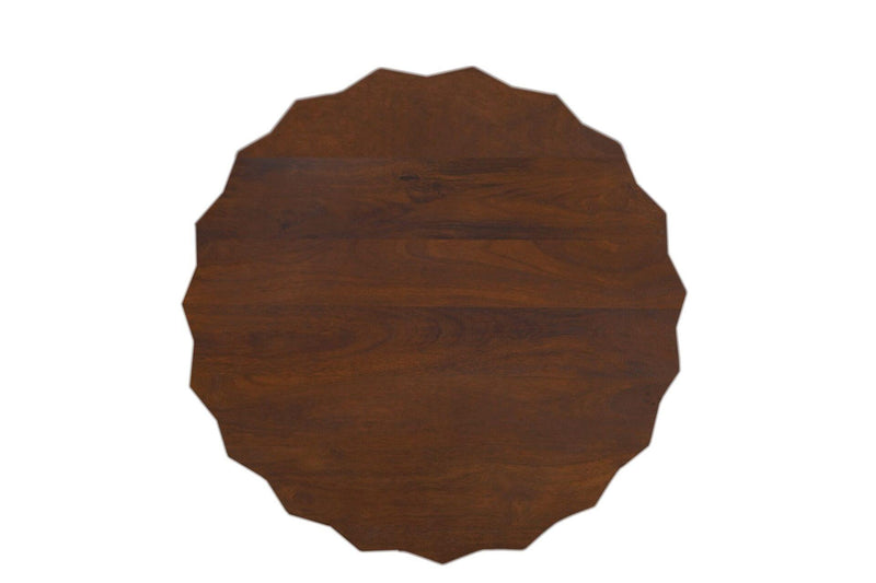 Round Drum Coffee Table - Walnut