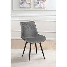 Load image into Gallery viewer, Tufted Swivel Side Chair (Set of 2) - Gray
