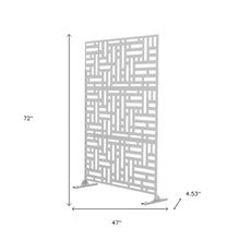 Load image into Gallery viewer, Three Panel Screen Room Divider (562891) - White
