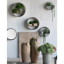 Load image into Gallery viewer, Farmhouse Round Metal Wall Planter (Set of 5) - Gray

