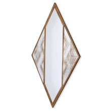 Load image into Gallery viewer, 38" Mixed Metal Diamond Accent Mirror - Brass / Silver
