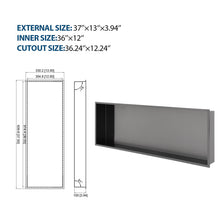 Load image into Gallery viewer, Stainless Steel Shower Niche With Seamless Design For Bathroom Storage
