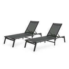 Load image into Gallery viewer, Westport - Outdoor Folding Lounge (Set of 2) - Black

