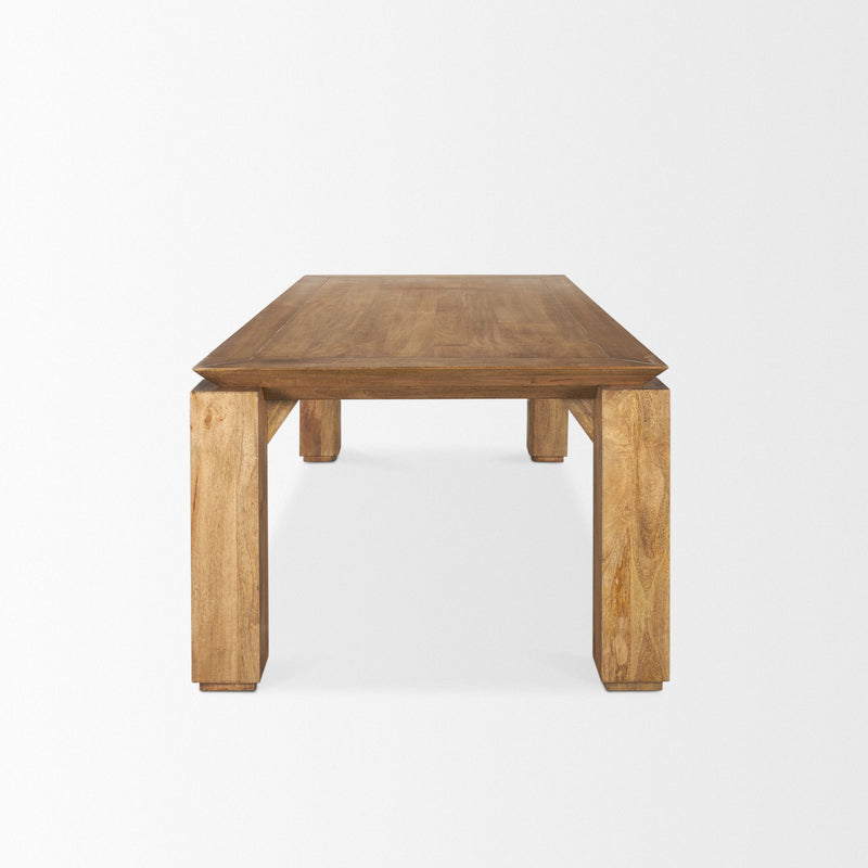 Solid Wood Dining Table (727878) - Brown