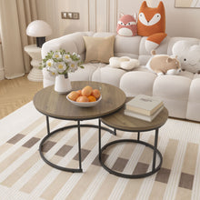 Load image into Gallery viewer, Round Nesting Coffee Table (Set of 2)
