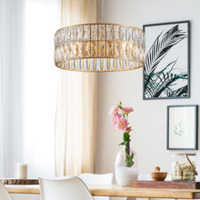 Load image into Gallery viewer, 18'' Chandelier Metal Ceiling Light - Gold
