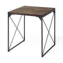 Load image into Gallery viewer, 23" Solid Wood Square End Table - Brown
